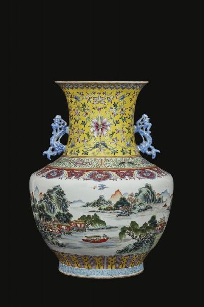 COPPIA DI VASI, CINA DINASTIA QING SEC. XIX  - Asta Arte orientale | 东方艺术   - Associazione Nazionale - Case d'Asta italiane