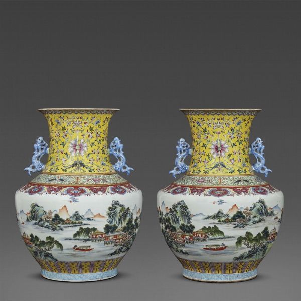 COPPIA DI VASI, CINA DINASTIA QING SEC. XIX  - Asta Arte orientale | 东方艺术   - Associazione Nazionale - Case d'Asta italiane