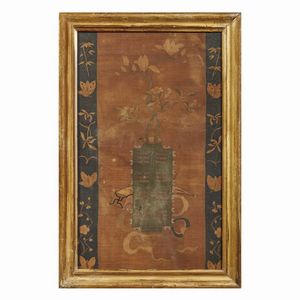 COPPIA DI TESSUTI, CINA, DINASTIA YUAN-MING,   SEC. XIII-XVI  - Asta Arte orientale | 东方艺术   - Associazione Nazionale - Case d'Asta italiane