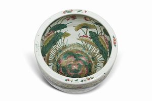 VASCA DA PESCI, CINA, DINASTICA QING, SEC. XIX  - Asta Arte orientale | 东方艺术   - Associazione Nazionale - Case d'Asta italiane