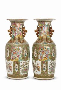 COPPIA DI VASI, CINA,   DINASTIA QING SEC. XIX  - Asta Arte orientale | 东方艺术   - Associazione Nazionale - Case d'Asta italiane