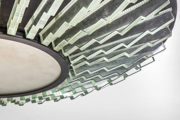 MAX INGRAND : Lampada a plafone mod. 2077  - Asta Fine Design - Associazione Nazionale - Case d'Asta italiane