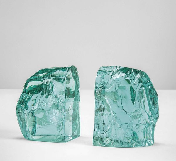 FONTANA ARTE : Coppia di fermalibri mod. 1977  - Asta Fine Design - Associazione Nazionale - Case d'Asta italiane