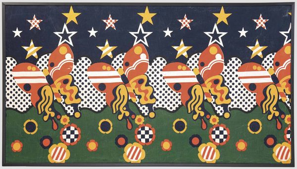 Andrea Branzi Archizoom Associati : Prototipo di tessuto decorativo in lino  - Asta Fine Design - Associazione Nazionale - Case d'Asta italiane