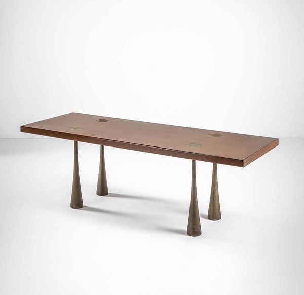 ANGELO MANGIAROTTI : Tavolo  - Asta Fine Design - Associazione Nazionale - Case d'Asta italiane