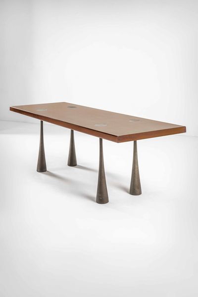 ANGELO MANGIAROTTI : Tavolo  - Asta Fine Design - Associazione Nazionale - Case d'Asta italiane