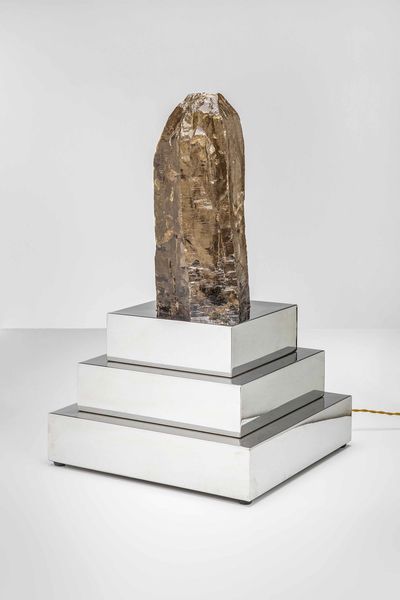 Sandro Petti : Lampada da tavolo a ziggurat  - Asta Fine Design - Associazione Nazionale - Case d'Asta italiane