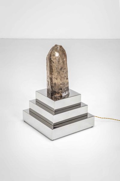 Sandro Petti : Lampada da tavolo a ziggurat  - Asta Fine Design - Associazione Nazionale - Case d'Asta italiane