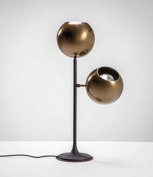 GINO SARFATTI : Lampada da tavolo mod. 521  - Asta Fine Design - Associazione Nazionale - Case d'Asta italiane