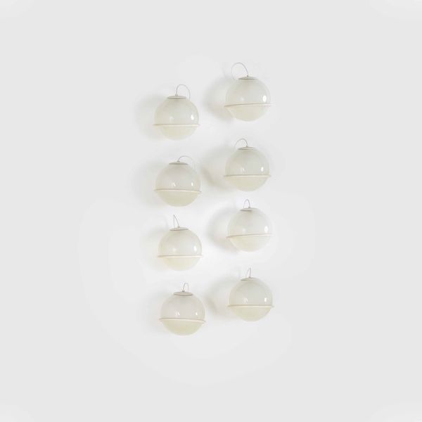 GINO SARFATTI : Set di otto lampade a parete mod. 239/1  - Asta Fine Design - Associazione Nazionale - Case d'Asta italiane