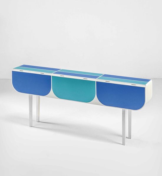 GIO PONTI : Tavolo consolle della serie Apta  - Asta Fine Design - Associazione Nazionale - Case d'Asta italiane