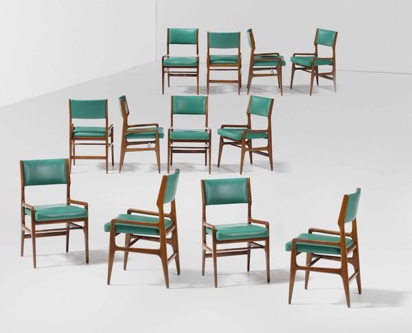 GIO PONTI : Dodici sedie  - Asta Fine Design - Associazione Nazionale - Case d'Asta italiane
