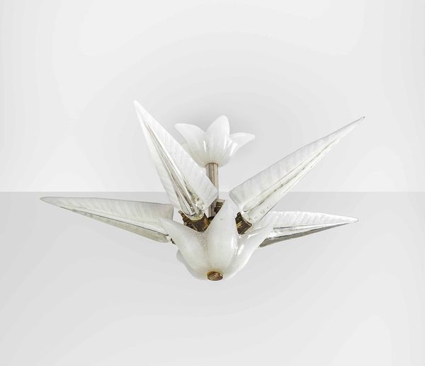 Tomaso Buzzi : Lampada a plafone  - Asta Fine Design - Associazione Nazionale - Case d'Asta italiane