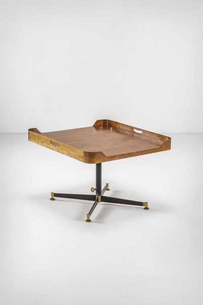 IGNAZIO GARDELLA : Tavolo mod. T5 ad altezza variabile  - Asta Fine Design - Associazione Nazionale - Case d'Asta italiane