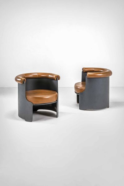 LUIGI CACCIA DOMINIONI : Due poltrone  - Asta Fine Design - Associazione Nazionale - Case d'Asta italiane