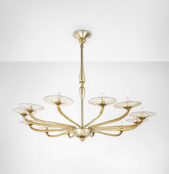 Vittorio Zecchin : Lampada a sospensione  - Asta Fine Design - Associazione Nazionale - Case d'Asta italiane