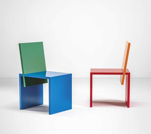 Shigeru Uchida : Due sedie mod. Okazaki  - Asta Fine Design - Associazione Nazionale - Case d'Asta italiane