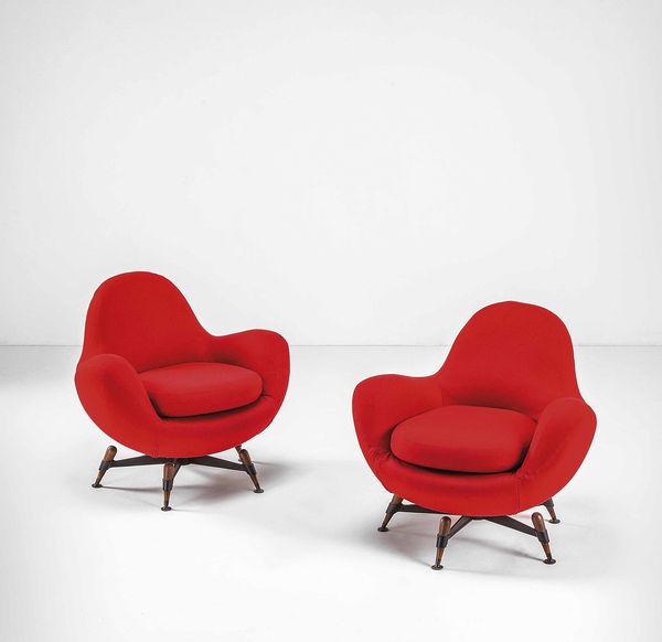 Valla Rito : Due poltrone mod. Mercury  - Asta Fine Design - Associazione Nazionale - Case d'Asta italiane