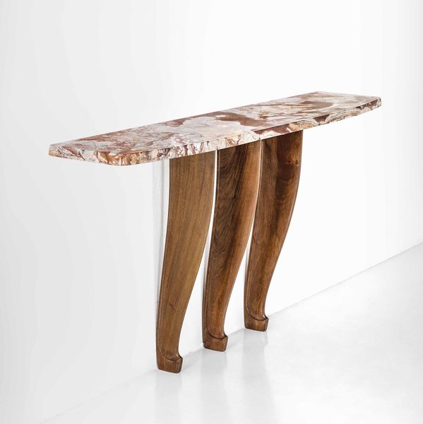 OSVALDO BORSANI : Rara consolle a parete  - Asta Fine Design - Associazione Nazionale - Case d'Asta italiane