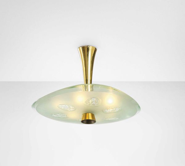 MAX INGRAND : Lampada a sospensione mod. 1748  - Asta Fine Design - Associazione Nazionale - Case d'Asta italiane