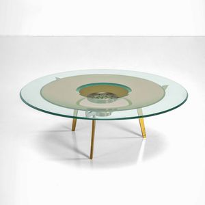 MAX INGRAND - Raro tavolo basso mod.1994 con portafiori centrale