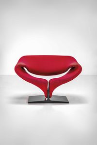PIERRE PAULIN : Poltrona mod. F582 Ribbon  - Asta Fine Design - Associazione Nazionale - Case d'Asta italiane