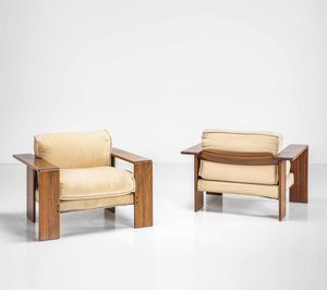 AFRA E TOBIA SCARPA - Due poltrone mod. Artona