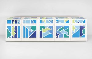 ALESSANDRO MENDINI : Grande mobile contenitore  - Asta Fine Design - Associazione Nazionale - Case d'Asta italiane