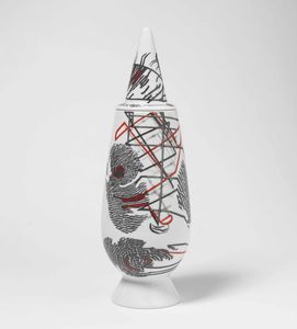 Alessandro Mendini per Alessi - Dieci vasi in ceramica smaltata