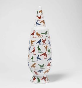 Alessandro Mendini per Alessi - Dieci vasi in ceramica smaltata<BR>