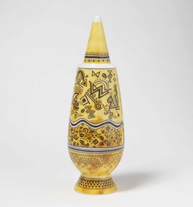 Alessandro Mendini per Alessi - Dieci vasi in ceramica smaltata