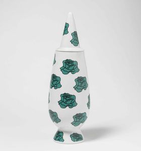 Alessandro Mendini per Alessi - Dieci vasi in ceramica smaltata