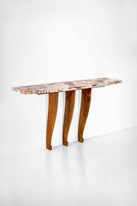 OSVALDO BORSANI : Rara consolle a parete  - Asta Fine Design - Associazione Nazionale - Case d'Asta italiane