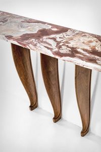 OSVALDO BORSANI : Rara consolle a parete  - Asta Fine Design - Associazione Nazionale - Case d'Asta italiane