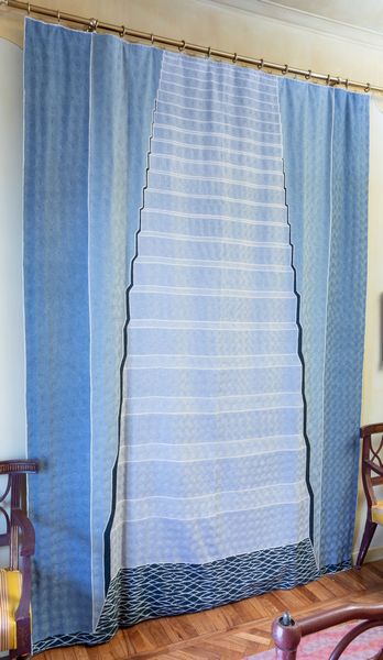 Tessuto Staircase, disegno di Federica Tondato per Fedora design  - Asta ECLECTICA, the home of designer Nicol Castellini Baldissera - Associazione Nazionale - Case d'Asta italiane