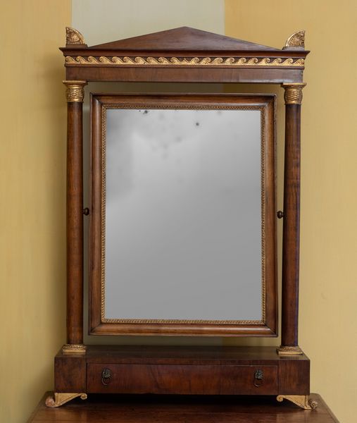 Psiche da tavolo Impero in mogano. XIX secolo  - Asta ECLECTICA, the home of designer Nicol Castellini Baldissera - Associazione Nazionale - Case d'Asta italiane