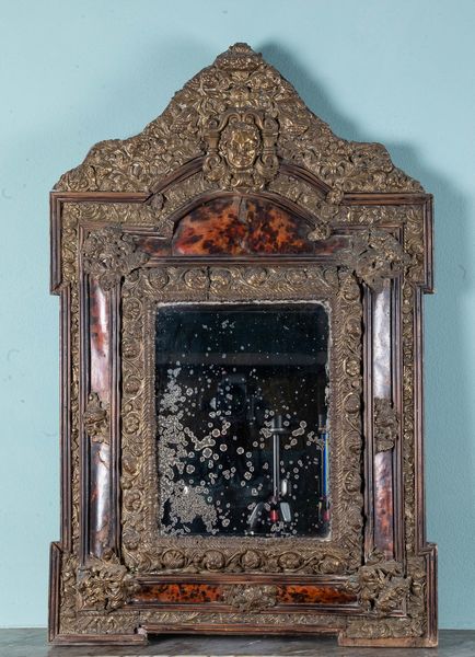 Specchiera lastronata in tartaruga, elementi antichi  - Asta ECLECTICA, the home of designer Nicol Castellini Baldissera - Associazione Nazionale - Case d'Asta italiane