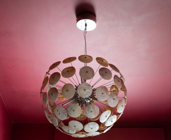 Lampada a sospensione. XX secolo  - Asta ECLECTICA, the home of designer Nicol Castellini Baldissera - Associazione Nazionale - Case d'Asta italiane