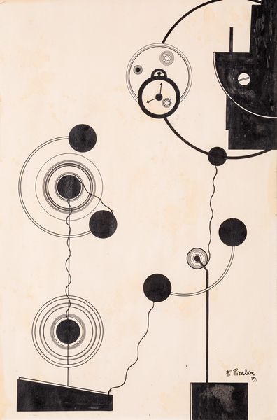 Francis Picabia : Composition dada  - Asta ECLECTICA, the home of designer Nicol Castellini Baldissera - Associazione Nazionale - Case d'Asta italiane