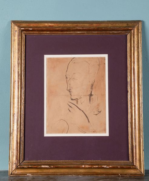Amedeo Modigliani : Ritratto di Ekings  - Asta ECLECTICA, the home of designer Nicol Castellini Baldissera - Associazione Nazionale - Case d'Asta italiane