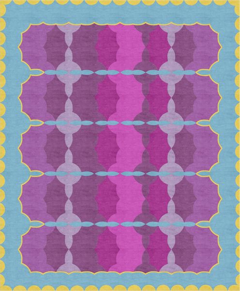 Tappeto Stella, disegno di Federica Tondato per Fedora design  - Asta ECLECTICA, the home of designer Nicol Castellini Baldissera - Associazione Nazionale - Case d'Asta italiane