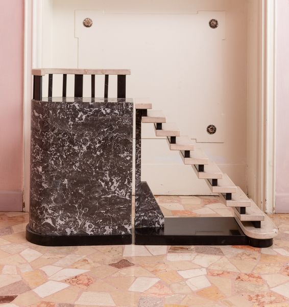 Modellino architettonico in marmi vari. XX secolo  - Asta ECLECTICA, the home of designer Nicol� Castellini Baldissera - Associazione Nazionale - Case d'Asta italiane