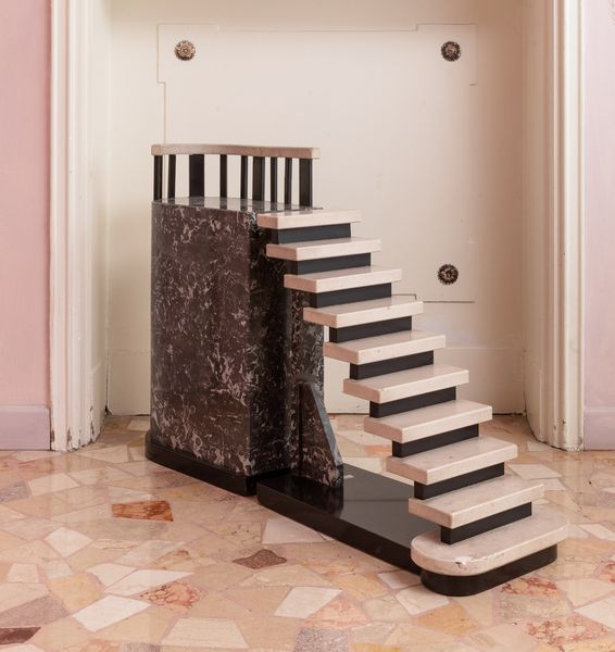 Modellino architettonico in marmi vari. XX secolo  - Asta ECLECTICA, the home of designer Nicol� Castellini Baldissera - Associazione Nazionale - Case d'Asta italiane