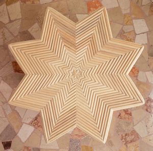 Nicolò Castellini Baldissera : Tavolino in forma di stella  - Asta ECLECTICA, the home of designer Nicol Castellini Baldissera - Associazione Nazionale - Case d'Asta italiane