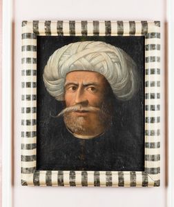 Francesco Galizzi detto Francesco Rizzo da Santacroce (attivo nel XV-XVI secolo), Attribuito a - Ritratto di turco