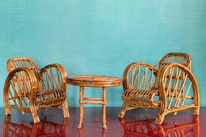 Quattro modelli in midollino. XIX-XX secolo  - Asta ECLECTICA, the home of designer Nicol Castellini Baldissera - Associazione Nazionale - Case d'Asta italiane