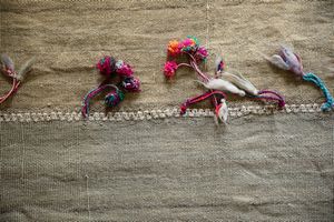 Tessuto Mongolia o Tibet, inizio XX secolo  - Asta ECLECTICA, the home of designer Nicol Castellini Baldissera - Associazione Nazionale - Case d'Asta italiane