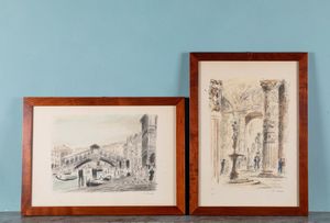 MICHELE CASCELLA : Paesaggi italiani  - Asta ECLECTICA, the home of designer Nicol Castellini Baldissera - Associazione Nazionale - Case d'Asta italiane