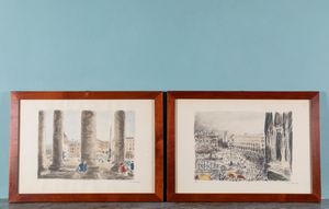 MICHELE CASCELLA : Paesaggi italiani  - Asta ECLECTICA, the home of designer Nicol Castellini Baldissera - Associazione Nazionale - Case d'Asta italiane