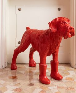 WILLIAM SWEETLOVE : Cloned dog with boots  - Asta ECLECTICA, the home of designer Nicol Castellini Baldissera - Associazione Nazionale - Case d'Asta italiane